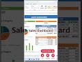 sales dashboard निंजा टेक्नीक 😱😱😱😱😱#excel #exceltips #computereducation #salesdashboard