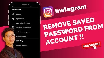 How to Remove Saved Password on Instagram !