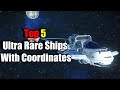 Top 5 ultra rare ships with coordinates  no mans sky