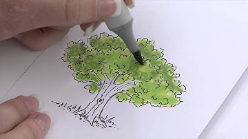 How to Use Copic Markers to Color Foliage & Leaves | an Annie