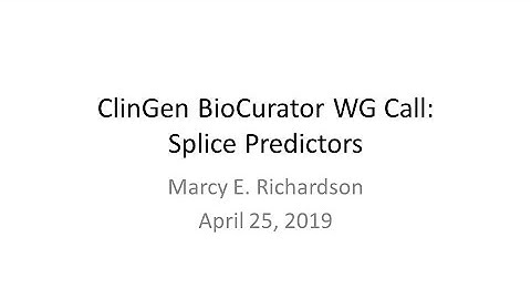 Splicing and in silico splicing predictors