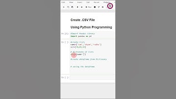 Create CSV File Using Python | Infoanil | Python Shorts | #shorts #pythonprogramming #datascience