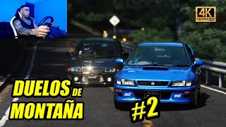 SUBARU IMPREZA WRX VS MITSUBISHI LANCER EVOLUTION V | DUELOS DE MONTAÑA | JUGANDO ASSETTO CORSA