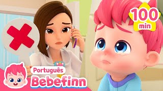 Tenho dor de cabeça 🤒 | Boo boo song | + Completo | Bebefinn em Português - Canções Infantis
