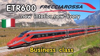 ETR600 Frecciarossa | New pendolino business class | Rome to Florence on Italy tilting train