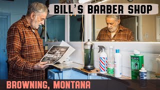 💈 Vintage Americana Haircut at Bill's Barber Shop in Browning, Montana