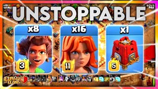 Root Riders + Valks  UNSTOPPABLE!!! BEST TH16 Attack Strategy (Clash of Clans) #clashofclans #coc