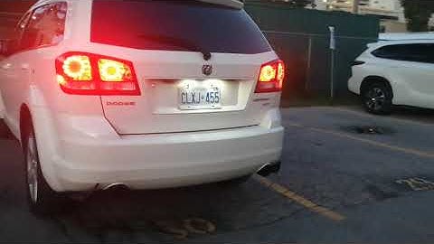 Dodge journey muffler and resonator delete 3.5L Morning cold start