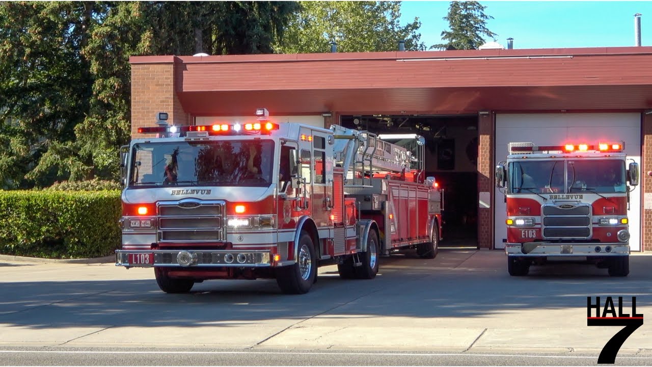 Bellevue Fire Department Aid 103 & Light Force 103 Responding