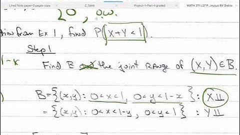 Probability Theory L37 Part b Section 4.4 Part 2 Continuous Bivariate Distributions