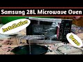 Samsung 28l convection microwave oven ce1041dsb2tl  installation  demo  solankiji technical