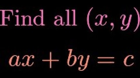 Solving Linear Diophantine Equations