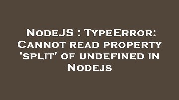 NodeJS : TypeError: Cannot read property 
