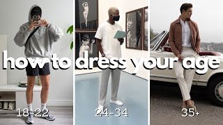 how to dress your age as a man