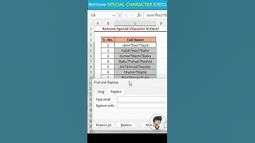 Remove Special Characters in Excel#excel#shorts
