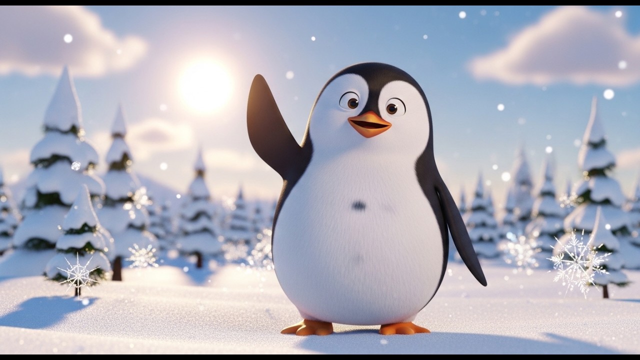 Penny Penguin's Snowy Day Song | Winter Fun for Kids - YouTube