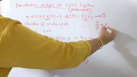 Free vibration analysis of undamped SDOF system Part1