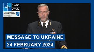 Admiral Rob Bauer marks the Second Anniversary of the War in Ukraine - 24th February 2024