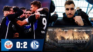 ROSTOCK vs SCHALKE 0:2 Stadion Vlog 🔥 Pyro! Randale! Auswärtssieg! image