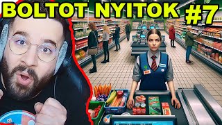 LETT EGY PÉNZTÁROSUNK a BOLTBAN! 💰 | Supermarket Simulator 7. rész