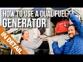 How To Use a Dual Fuel Generator - In Detail ⚡ Onboard in a Truck Camper | Full-time RV and Van Life