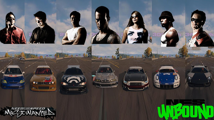 NEED FOR SPEED UNBOUND VOL 9 : ALL BLACKLIST CARS TOP SPEED TEST - SONNY TO RAZOR #mostwanted