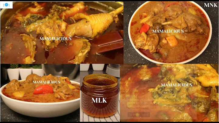 CHICKEN PALMNUT SOUP WITH SMOKE FISH AND SWEET PEPPERS MAMA'S SIGNATURE!