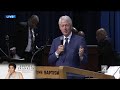 Former President Bill Clinton speaks at Aretha Franklin