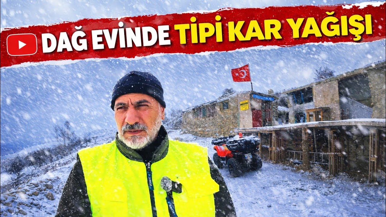 DAĞ EVİNDE TİPİ KAR YAĞIŞI | Kuzinede Tahinli Mısır Ekmeği, Gerçek Huzur