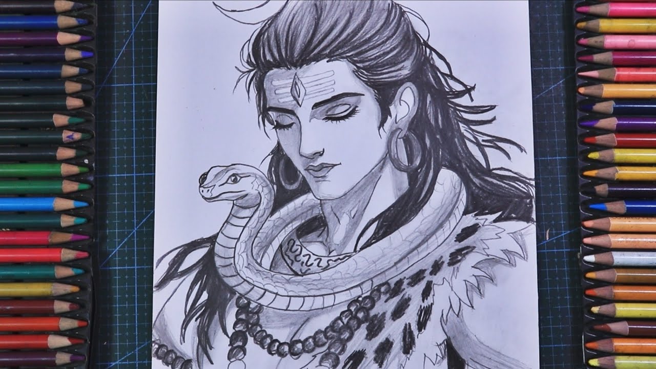How To Draw Lord Shiva in Anime style || Anime Drawing Step By Step ...