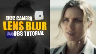 Bcc Camera Lens blur OBS effect - best settings & explained - in Malayalam!