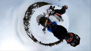 Snowmobiling with my Insta 360 X2
