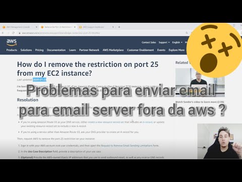Problemas para enviar e mail para email server fora da AWS ? AWS  SMTP Limit