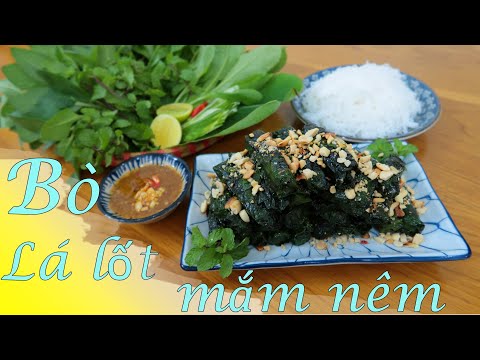Video BÒ LÁ LỐT-Cách làm bò lá lốp không cần nướng than-... - youtube