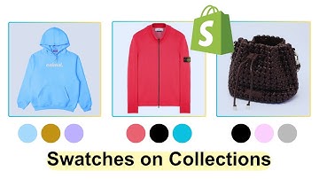 How to Add COLOR Swatches On Collection Page? Shopify Store