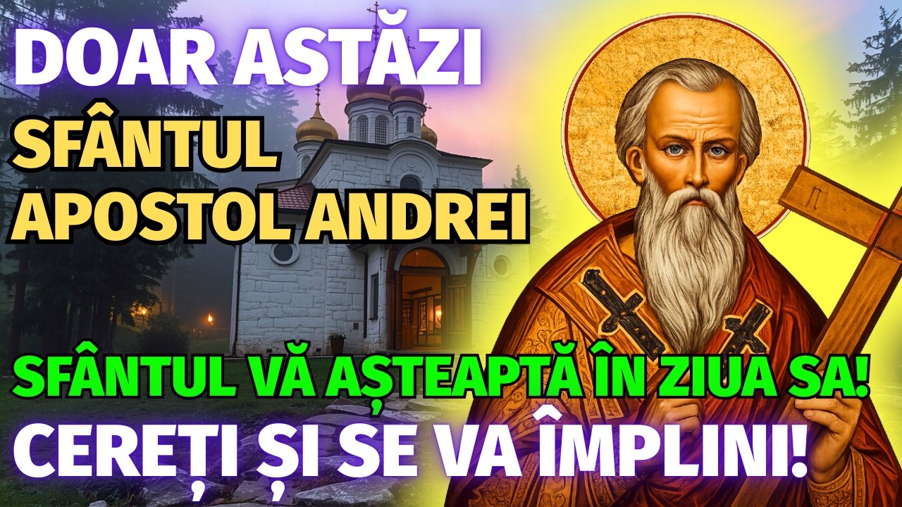 28 FEBRUARIE — ROAGĂ-TE ACUM! SFÂNTUL APOSTOL ANDREI VĂ AȘTEAPTĂ ÎN ZIUA SA! CEREȚI ȘI SE VA ÎMPLINI