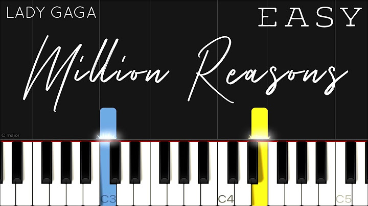 Million Reasons Piano version - Piano performance video thumbnail