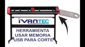 IVTEC plotter de corte herramienta usar memoria usb para corte