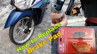 How to Replace Brake Pad on Mio i 125 by VICK CHANNEL 959 views 3 years ago 10 minutes, 22 seconds