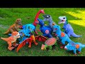 Dinosaur Jurassic World Superhero | T-rex, Brachiosaurus, Triceratops, Superman/ Spiderman eps.26