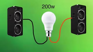 DIY LED Bulb Turn Into Powerful Audio Amplifier | how to  make amplifier at home with scrab led