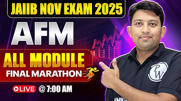 JAIIB Marathon Nov 2025 | JAIIB AFM Maha Marathon | All Modules | AFM JAIIB Marathon | by Arvind Sir