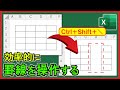 Excel【基礎】罫線を瞬時に設定する方法!コピー時の反映についても!【解説】