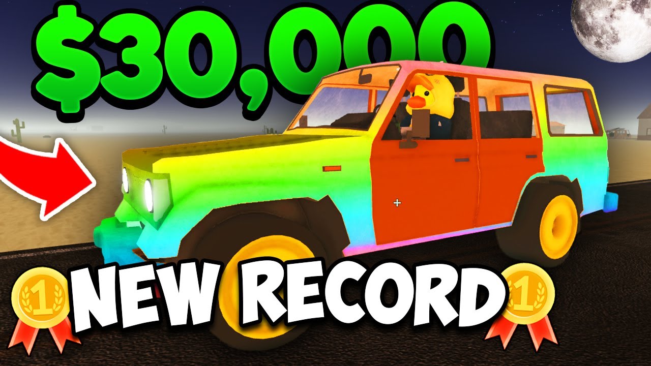 I Spent $30,000 On This OP Car and Set a NEW RECORD in A Dusty Trip! (Roblox)