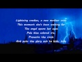 Live - Lightning Crashes (Lyrics)