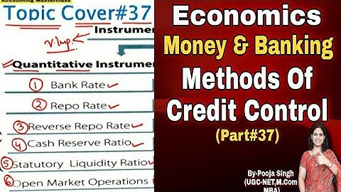 Instruments Of Credit Control | Methods Of Credit Control | Repo Rate | Bank Rate|Reverse Repo Rate
