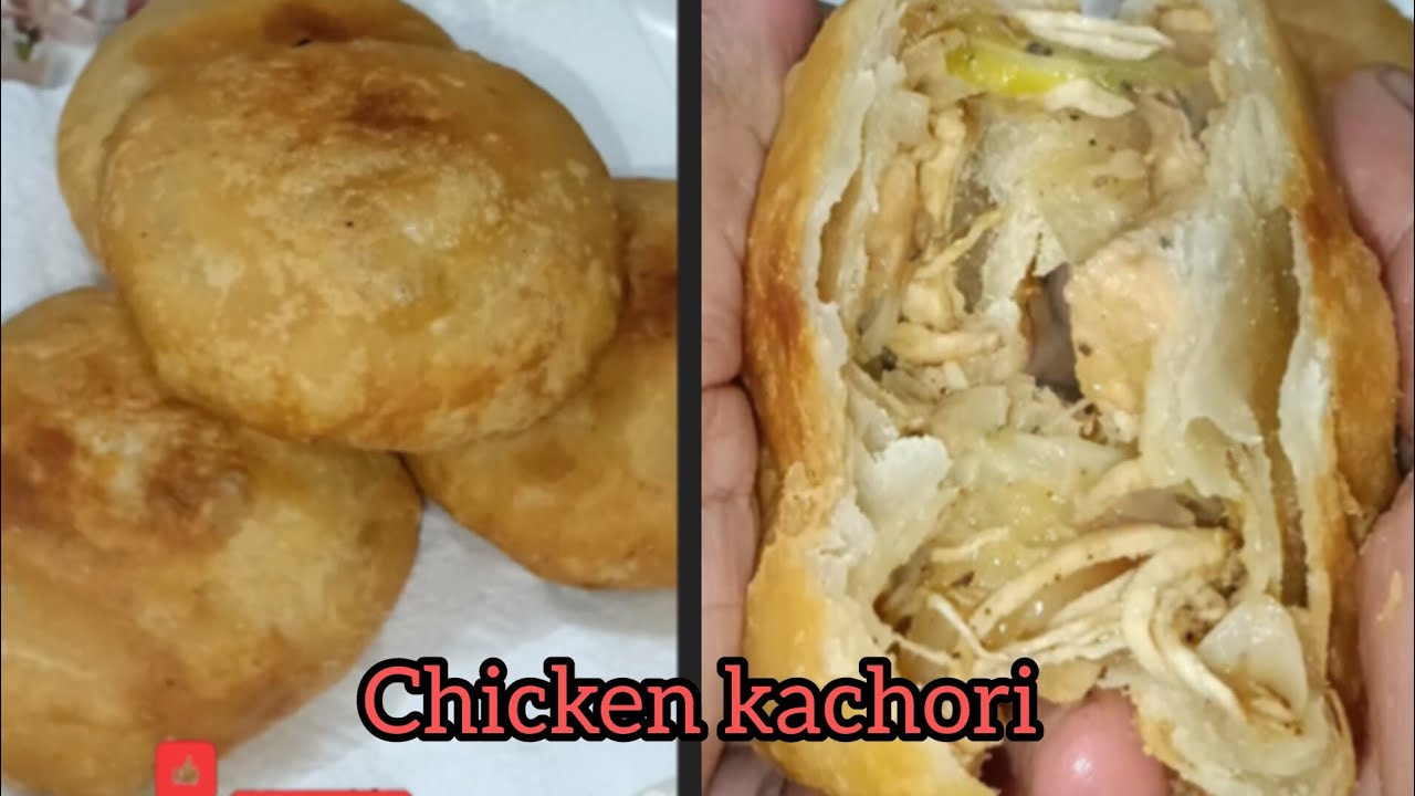 Khasta creamy chiken kachori l parton wali chiken kachori 