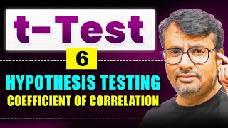 t - Test | Hypothesis Testing of Correlation Coefficient Explained Simply | By GP Sir