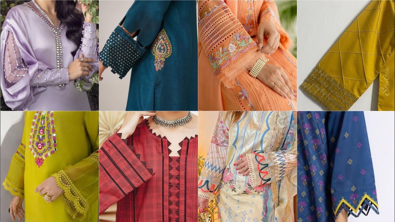 Top 30+ kurti sleeves design 2022/suit sleeves design with Dori work