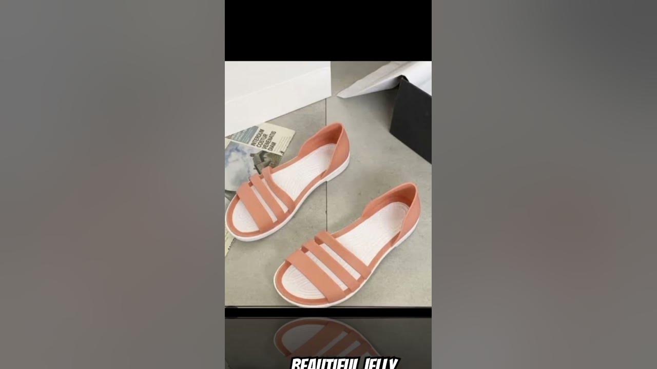 Beautiful Jelly flat shoe's  for girls #viral videos #